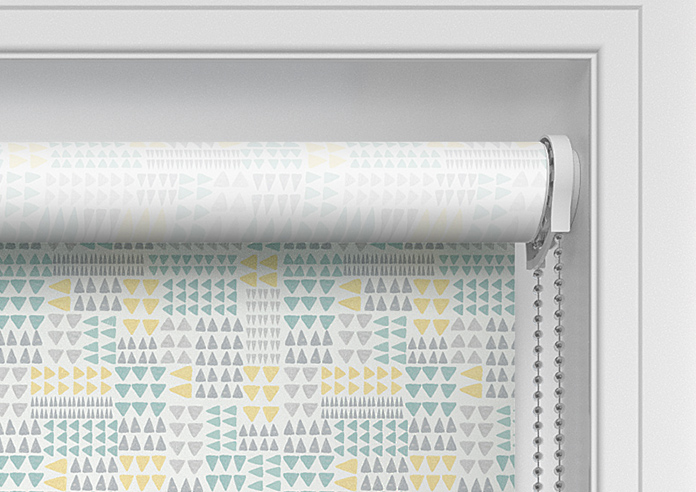 Watercolour Triangles, Lemon Zest - Twist&Fit Roller Blind - Image 11